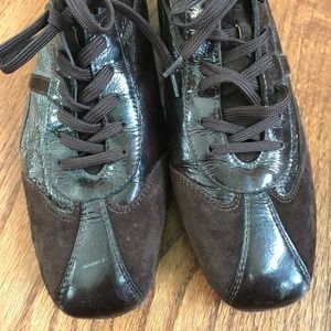 Paul Green Leather Suede Sneaker Driving Shoe 8